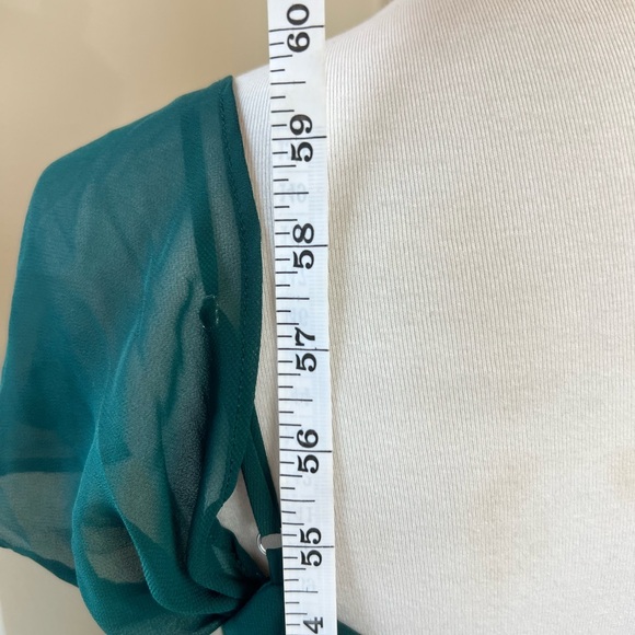 Birdy Grey Devin Convertible Dress‎ Chiffon Emerald Size Medium NWT - Picture 8 of 10